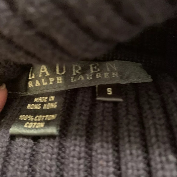 EUC Ralph Lauren Women's Small Turtleneck Sweater, Navy - Picture 4 of 5